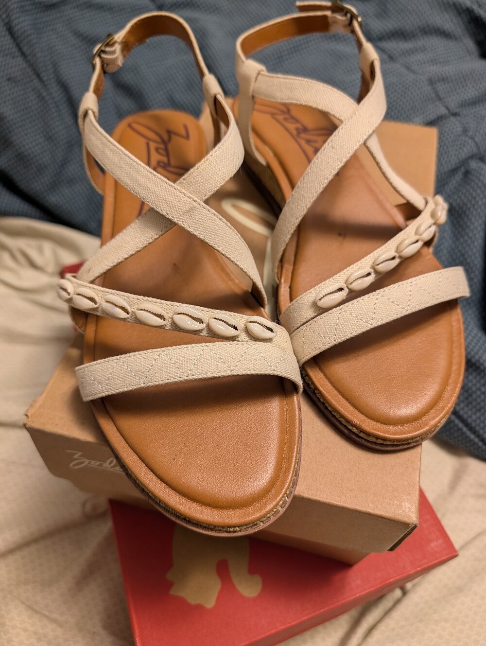 Cowry Shell Sandals - Picture 2 of 5